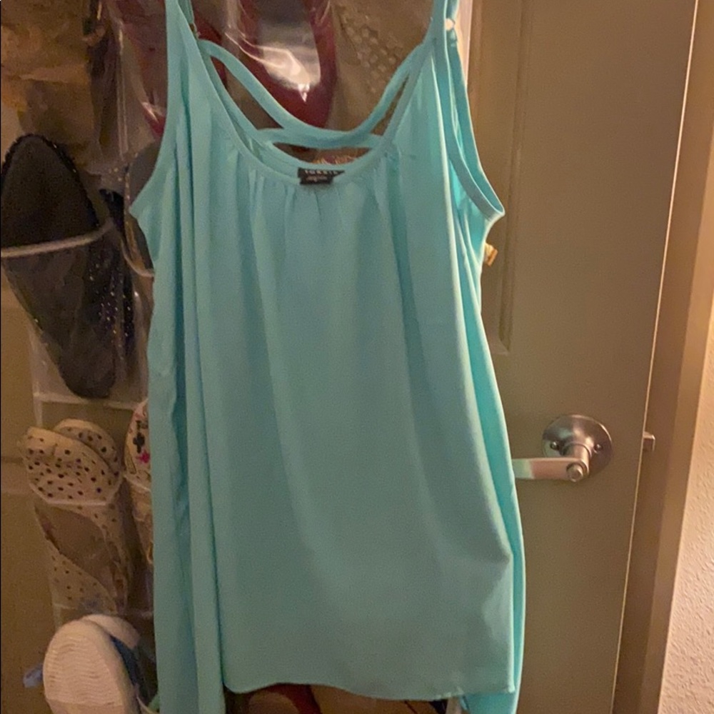 Torrid aqua strappy tank